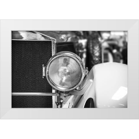 Classic Closeup White Modern Wood Framed Art Print by Vintage Photo Archive