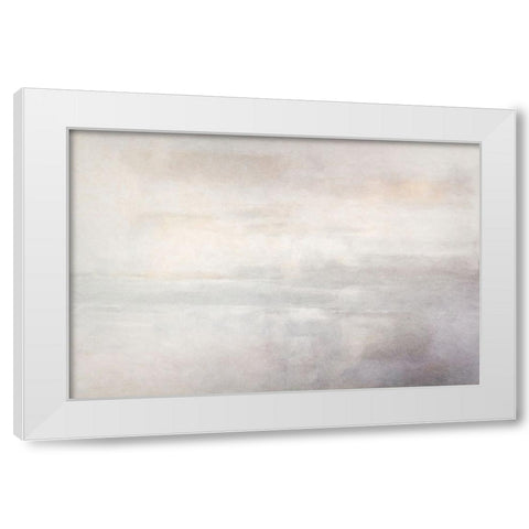Across the Water White Modern Wood Framed Art Print by Alpenglow Workshop