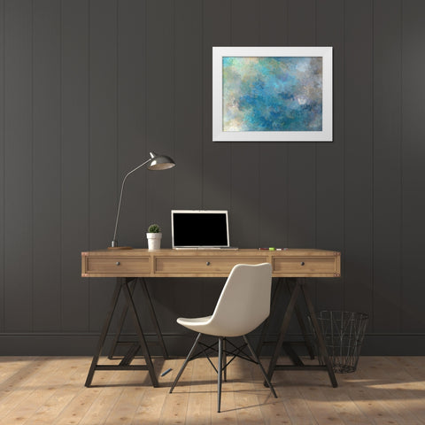 Faded Grandeur White Modern Wood Framed Art Print by Alpenglow Workshop