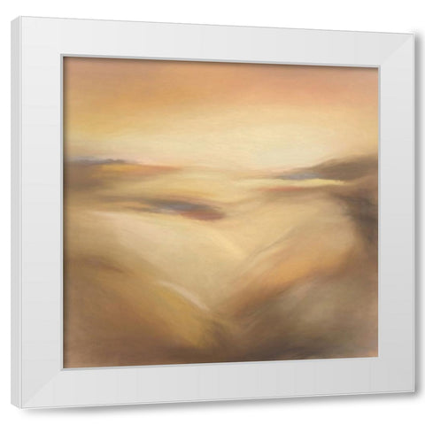 Ocean of Sand White Modern Wood Framed Art Print by Alpenglow Workshop