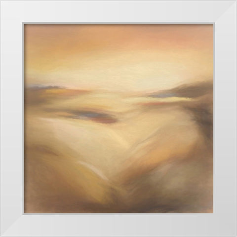 Ocean of Sand White Modern Wood Framed Art Print by Alpenglow Workshop