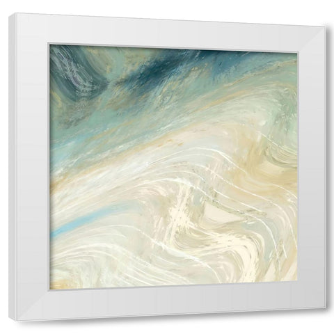 Potential Energy White Modern Wood Framed Art Print by Alpenglow Workshop