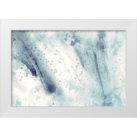 Raindrops of my Shoes White Modern Wood Framed Art Print by Alpenglow Workshop