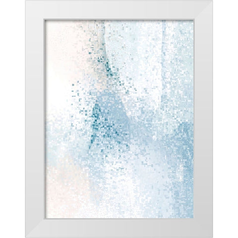 Signal to Noise White Modern Wood Framed Art Print by Alpenglow Workshop