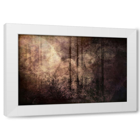 Wood between the Worlds White Modern Wood Framed Art Print by Alpenglow Workshop