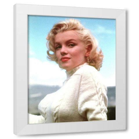Marilyn Monroe, Modern Screen, 1953 White Modern Wood Framed Art Print by Vintage Hollywood Archive