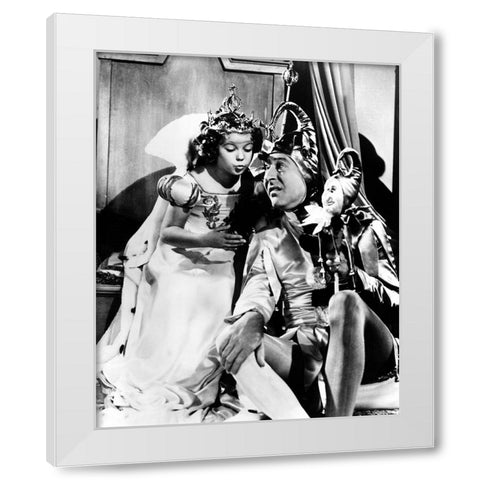 Shirley Temple, Arthur Treacher, The Little Princess, 1939 White Modern Wood Framed Art Print by Vintage Hollywood Archive