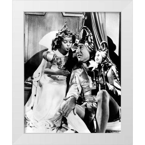 Shirley Temple, Arthur Treacher, The Little Princess, 1939 White Modern Wood Framed Art Print by Vintage Hollywood Archive