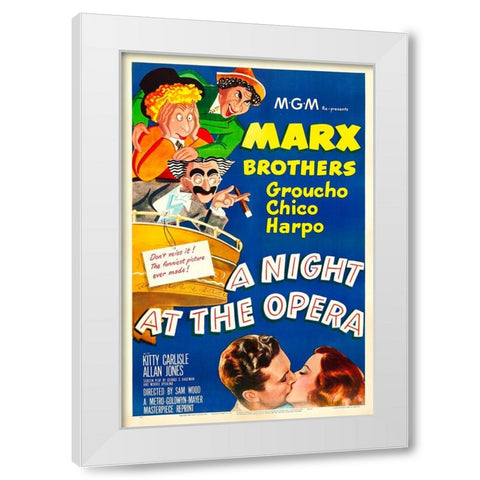 A Night at the Opera-1948 White Modern Wood Framed Art Print by Vintage Hollywood Archive