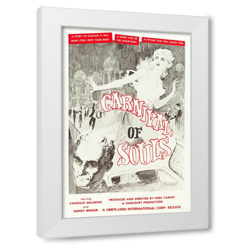 Carnival of Souls-1962 White Modern Wood Framed Art Print by Vintage Hollywood Archive