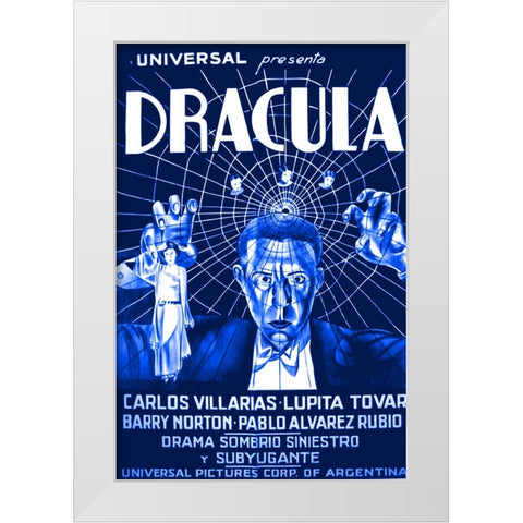 Dracula-1931 White Modern Wood Framed Art Print by Vintage Hollywood Archive