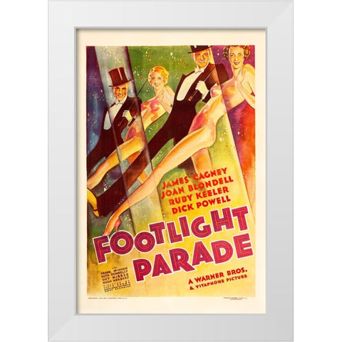 Footlight Parade-1933 White Modern Wood Framed Art Print by Vintage Hollywood Archive