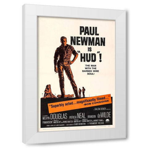 Hud-1962 White Modern Wood Framed Art Print by Vintage Hollywood Archive