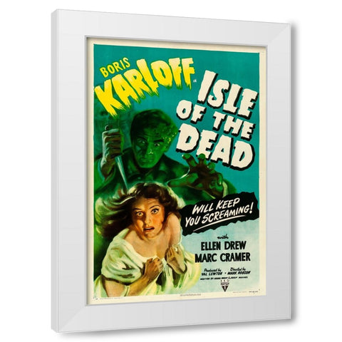 Isle of the Dead-1945 White Modern Wood Framed Art Print by Vintage Hollywood Archive