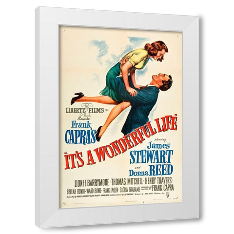 Its a Wonderful Life-1946 White Modern Wood Framed Art Print by Vintage Hollywood Archive