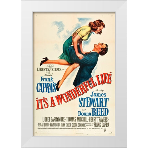 Its a Wonderful Life-1946 White Modern Wood Framed Art Print by Vintage Hollywood Archive