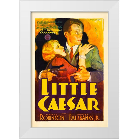 Little Caesar-1931 White Modern Wood Framed Art Print by Vintage Hollywood Archive