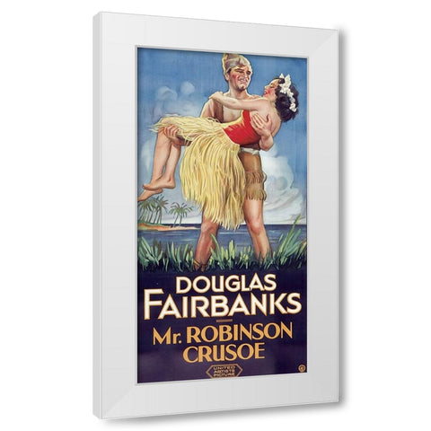 Mr Robinson Crusoe-1932 White Modern Wood Framed Art Print by Vintage Hollywood Archive