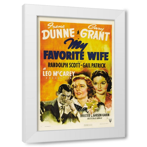 My Fave Wife White Modern Wood Framed Art Print by Vintage Hollywood Archive