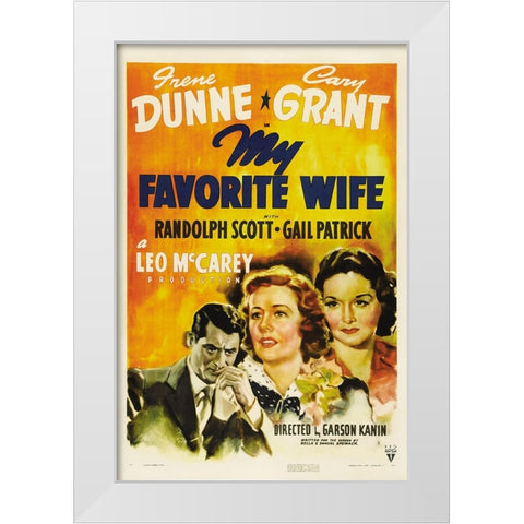 My Fave Wife White Modern Wood Framed Art Print by Vintage Hollywood Archive