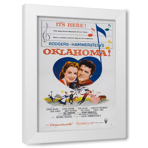 Oklahoma!-1956 White Modern Wood Framed Art Print by Vintage Hollywood Archive