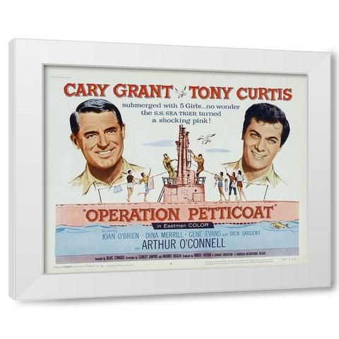 Operation Petticoat White Modern Wood Framed Art Print by Vintage Hollywood Archive