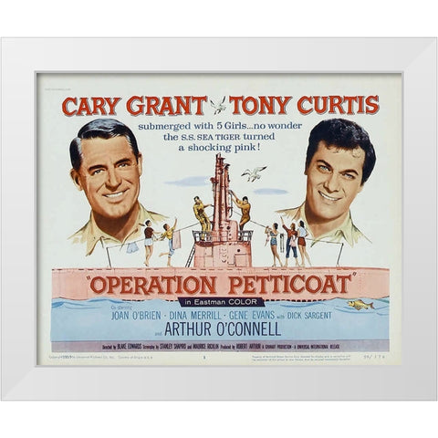 Operation Petticoat White Modern Wood Framed Art Print by Vintage Hollywood Archive