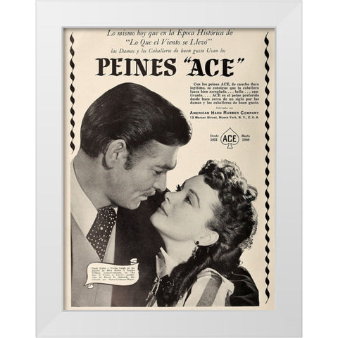 Peines Ace-1941 White Modern Wood Framed Art Print by Vintage Hollywood Archive