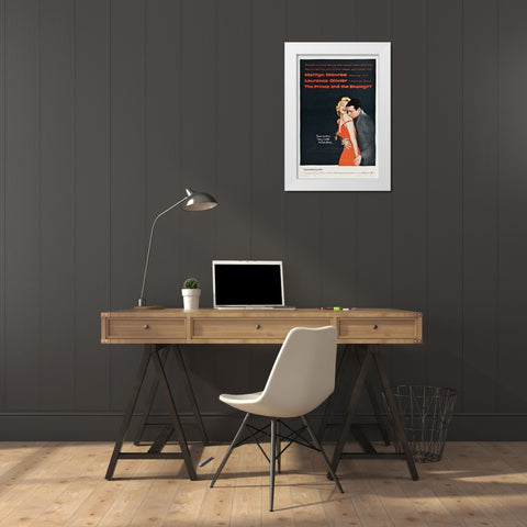Prince and the Showgirl White Modern Wood Framed Art Print by Vintage Hollywood Archive