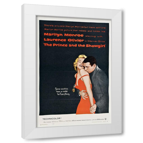 Prince and the Showgirl White Modern Wood Framed Art Print by Vintage Hollywood Archive