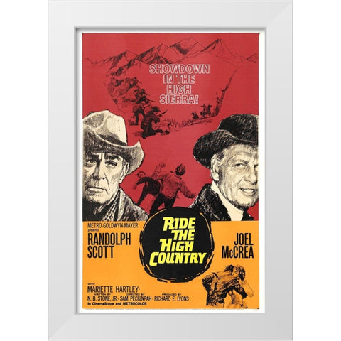 Ride the High Country-1962 White Modern Wood Framed Art Print by Vintage Hollywood Archive