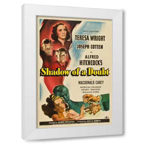 Shadow of a Doubt-1942 White Modern Wood Framed Art Print by Vintage Hollywood Archive