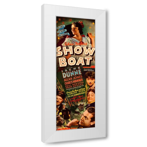 Show Boat-1936 White Modern Wood Framed Art Print by Vintage Hollywood Archive