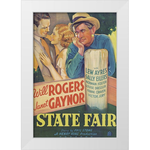 State Fair-1933 White Modern Wood Framed Art Print by Vintage Hollywood Archive