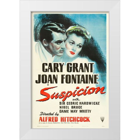 Suspicion-1941 White Modern Wood Framed Art Print by Vintage Hollywood Archive