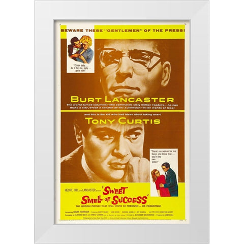 Sweet Smell of Success-1957 White Modern Wood Framed Art Print by Vintage Hollywood Archive