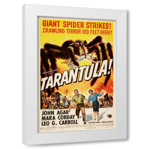 Tarantula-1955 White Modern Wood Framed Art Print by Vintage Hollywood Archive