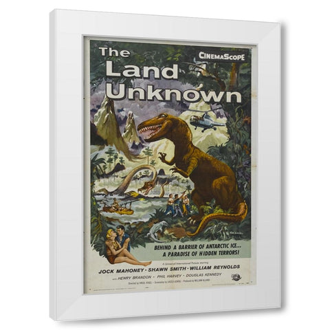 The Land Unknown-1957 White Modern Wood Framed Art Print by Vintage Hollywood Archive