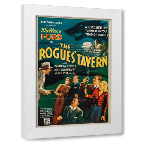 The Rogues Tavern-1936 White Modern Wood Framed Art Print by Vintage Hollywood Archive