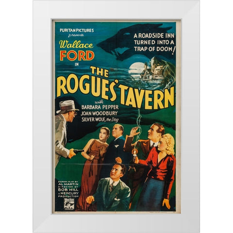 The Rogues Tavern-1936 White Modern Wood Framed Art Print by Vintage Hollywood Archive