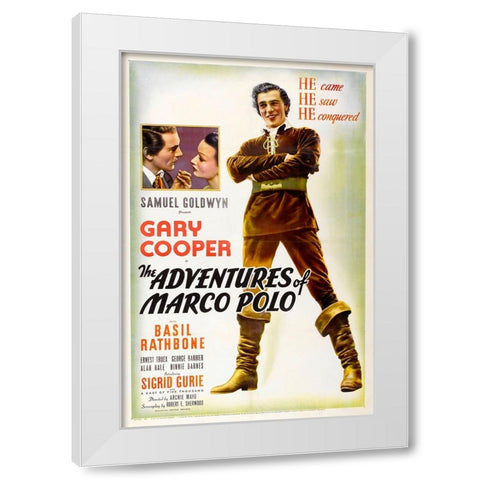 The Adventures of Marco Polo-1938 White Modern Wood Framed Art Print by Vintage Hollywood Archive