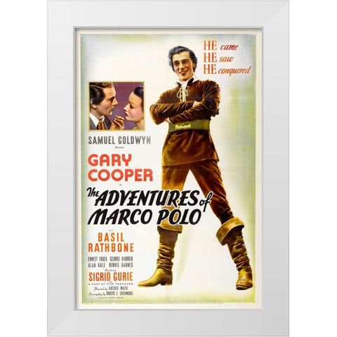 The Adventures of Marco Polo-1938 White Modern Wood Framed Art Print by Vintage Hollywood Archive