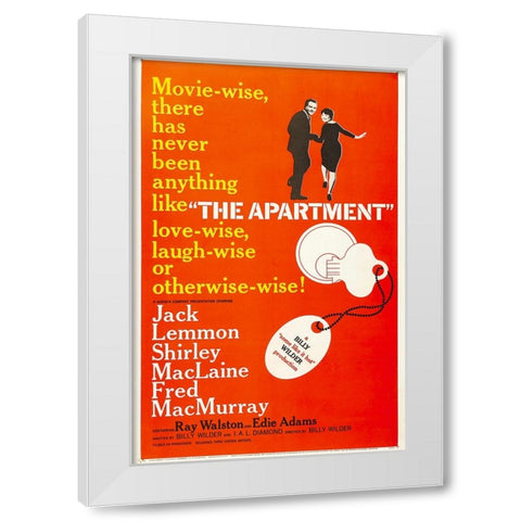The Apartment-1960 White Modern Wood Framed Art Print by Vintage Hollywood Archive