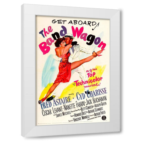 The Band Wagon-1953 White Modern Wood Framed Art Print by Vintage Hollywood Archive