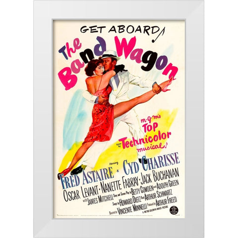 The Band Wagon-1953 White Modern Wood Framed Art Print by Vintage Hollywood Archive