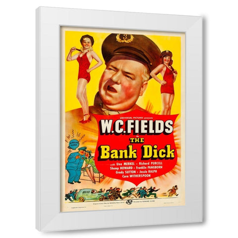 The Bank Dick-1940 White Modern Wood Framed Art Print by Vintage Hollywood Archive