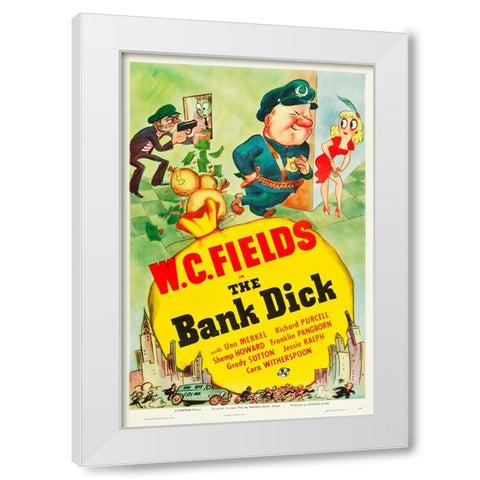 The Bank Dick-1940 White Modern Wood Framed Art Print by Vintage Hollywood Archive