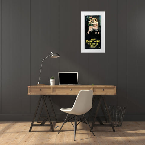 The Beloved Rogue White Modern Wood Framed Art Print by Vintage Hollywood Archive