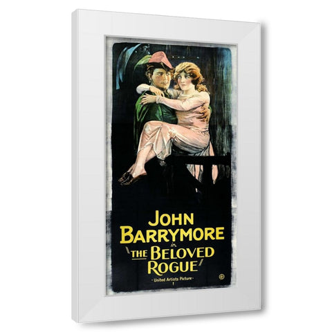 The Beloved Rogue White Modern Wood Framed Art Print by Vintage Hollywood Archive