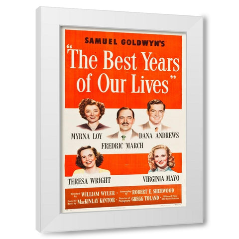 The Best Years of Our Lives-1946 White Modern Wood Framed Art Print by Vintage Hollywood Archive